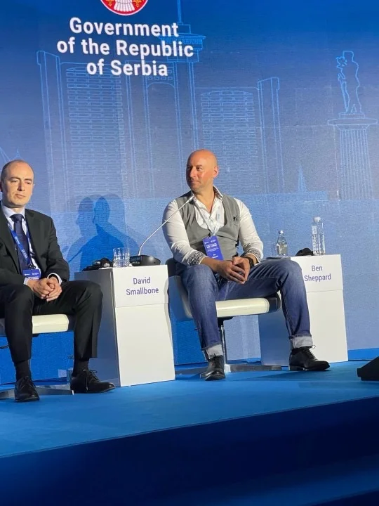 Ben Sheppard speaking on a conference panel